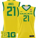Brandon Angel Jersey #21 Oregon Ducks 2025 Lightweight Basketball Yellow