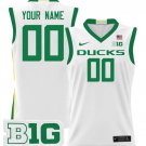 Men's Custom Oregon Ducks Jersey 2025 Lightweight Basketball White