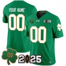 Notre Dame Fighting Irish 2025 CFP Final Patch Vapor Limited Custom Jersey Green