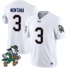 Notre Dame Fighting Irish 2025 #3 MON TANA Gridiron Leprechaun Edition Vapor Limited  White