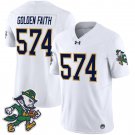 Notre Dame Fighting Irish 2025 #574 GOLDEN FAITH Gridiron Leprechaun Edition Vapor Limited  White
