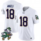 Notre Dame Fighting Irish 2025 #18 ANGELI Gridiron Leprechaun Edition Vapor Limited  White