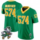Notre Dame Fighting Irish 2025 #574 GOLDEN FAITH Gridiron Leprechaun Edition Vapor Limited  Green