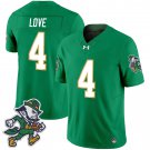 Notre Dame Fighting Irish #4 LOVE 2025 Gridiron Leprechaun Edition Vapor Limited Green