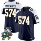 Notre Dame Fighting Irish #574 GOLDEN FAITH 2025 Edition Vapor Limited Navy Throwback