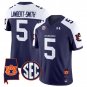 Lambert-Smith Jersey #5 Auburn Tigers 2025 Alabama Patch Stitched Navy Alternate