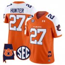 Jarquez Hunter Jersey #27 Auburn Tigers 2025 Alabama Patch Stitched Orange Alternate