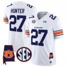 Jarquez Hunter Jersey #27 Auburn Tigers 2025 Alabama Patch Stitched White