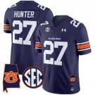 Jarquez Hunter Jersey #27 Auburn Tigers 2025 Alabama Patch Stitched Navy