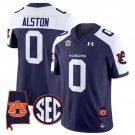 Damari Alston Jersey #0 Auburn Tigers 2025 Alabama Patch Stitched Navy Alternate