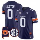 Damari Alston Jersey #0 Auburn Tigers 2025 Alabama Patch Stitched Navy