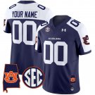 Custom Auburn Tigers Jersey Name, Number 2025 Alabama Navy Alternate