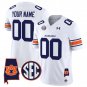 Custom Auburn Tigers Jersey Name, Number 2025 Alabama White