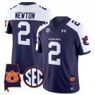 Cam Newton Jersey #2 Auburn Tigers 2025 Alabama Patch Stitched Navy Alternate