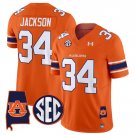 Bo Jackson Jersey #34 Auburn Tigers 2025 Alabama Patch Stitched Orange
