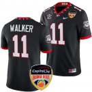Jalon Walker Jersey Georgia Bulldogs Orange Bowl Patch 2023 Football Black #11