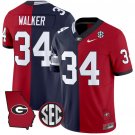 Herschel Walker Jersey #34 Georgia Bulldogs Split Vapor Limited Football Stiched
