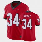 Georgia Bulldogs #34 Herschel Walker Red College Football Player Jersey