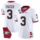 Nate Frazier #3 Georgia Bulldogs 2025 Map Vince Dooley White