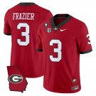 Men's Nate Frazier #3 Georgia Bulldogs 2025 Map Vince Dooley Red