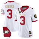 Nate Frazier Jersey #3 Georgia Bulldogs 2025 Georgia Map Vince Dooley Stitched