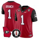 Zachariah Branch Jersey #1 Georgia Bulldogs 2025 Limited Stitched Red