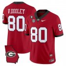 Vince Dooley Jersey #80 Georgia Bulldogs 2025 Vince Dooley Stitched Red