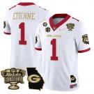 Trevor Etienne Jersey #1 Georgia Bulldogs 2025 Sugar Bowl Patch Vapor White Gold