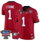 Trevor Etienne Jersey #1 Georgia Bulldogs 2025 Sugar Bowl Patch Vapor Red