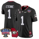 Trevor Etienne Jersey #1 Georgia Bulldogs 2025 Sugar Bowl Patch Vapor Black