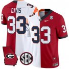 Terrell Davis Jersey #33 Georgia Bulldogs Split Vapor Limited Football Stiched