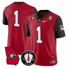 Team Jersey #1 Georgia Bulldogs 2025 Vapor Limited Stitched Red