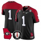 Team Jersey #1 Georgia Bulldogs 2025 Vapor Limited Stitched Black Special