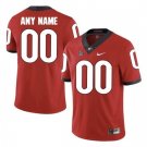 Custom Georgia Bulldogs Red Football Jersey