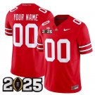 Custom Ohio State Buckeyes Jersey Name, Number 2025 Patch Red Stitched All Color