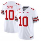 Julian Sayin Jersey #10 Ohio State Heritage Stripe 2025-26 Stitched White
