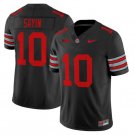 Julian Sayin Jersey #10 Ohio State Heritage Stripe 2025-26 Stitched Black