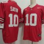 Men's Ohio State Buckeyes #10 Julian Sayin Red 2025 Jersey