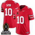 Julian Sayin Jersey #10 Ohio State Buckeyes Playoff First Round Patch Scarlet