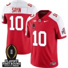 Julian Sayin Jersey #10 Ohio State Buckeyes Playoff First Round Patch Alternate