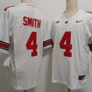 Men's Ohio State Buckeyes #4 Jeremiah Smith White FUSE College Football Jersey