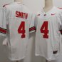 Men's Ohio State Buckeyes #4 Jeremiah Smith White FUSE College Football Jersey