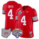 Jeremiah Smith Jersey #4 Ohio State Buckeyes Cotton Bowl Patch Stitched Red