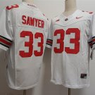 Men's Ohio State Buckeyes #33 Jack Sawyer White 2025 Jersey