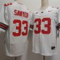 Men's Ohio State Buckeyes #33 Jack Sawyer White 2025 Jersey