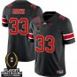 Devin Brown Jersey #33 Ohio State Buckeyes Playoff First Round Patch Black
