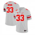 Ohio State Buckeyes Devin Brown Jersey #33 College Football Game Gray
