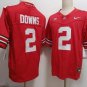 Ohio State Buckeyes #2 Caleb Downs Jersey Red Limited College Football Stitch