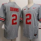 Ohio State Buckeyes #2 Caleb Downs Jersey Gray Limited College