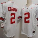 Men's Ohio State Buckeyes #2 Emeka Egbuka White FUSE College Stitched Jersey